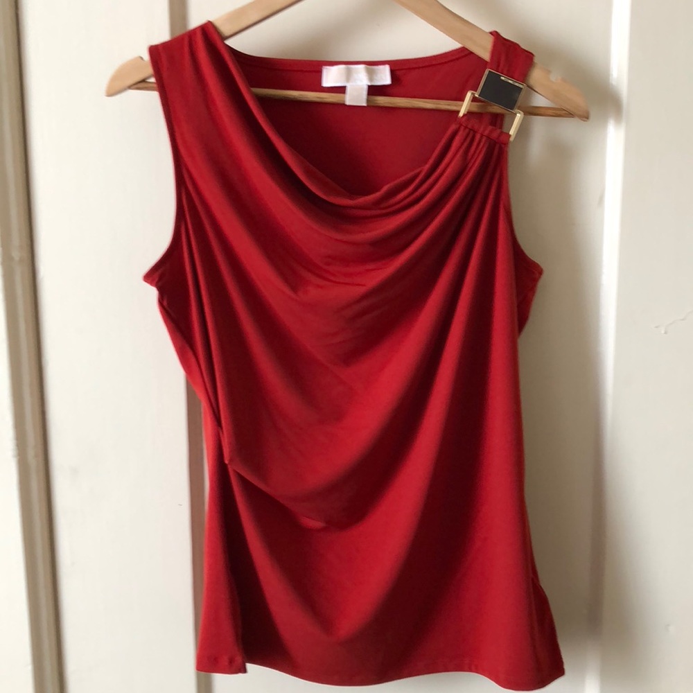 NWOT Michael Kors Top with Gold Accent Size S